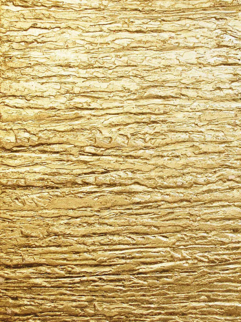 Polished Plaster - High Build Impasto Plaster Finish with Genuine Gold Leaf