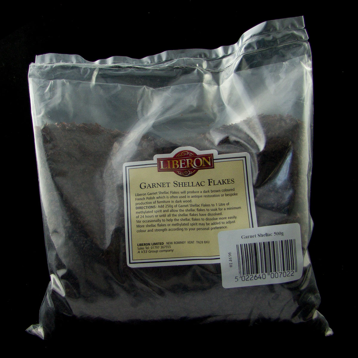 Liberon Garnet Shellac Flakes, 250g