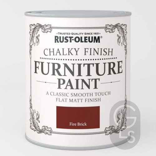 Chalky Furniture Paint - Fire Brick - 125ml