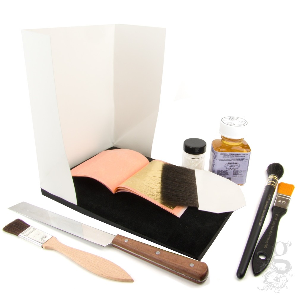 Genuine Gold Leaf Comprehensive Gilding Kit Standard Gold Leaf Supplies